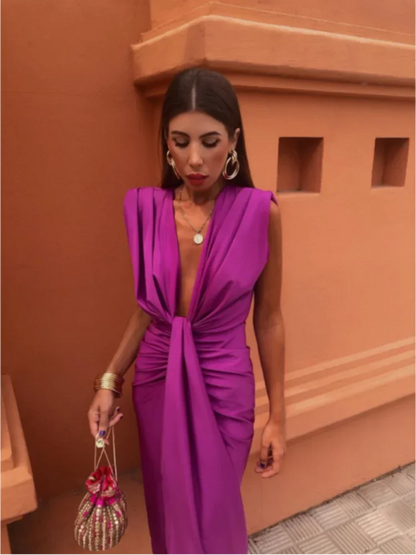 Nahomi – Vestido plisado elegante