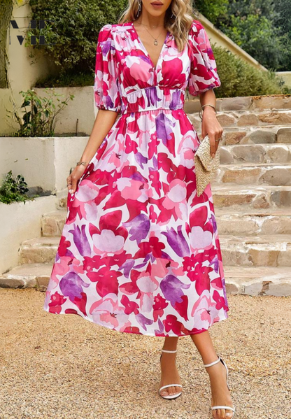 Celia – Vestido elegante satinado