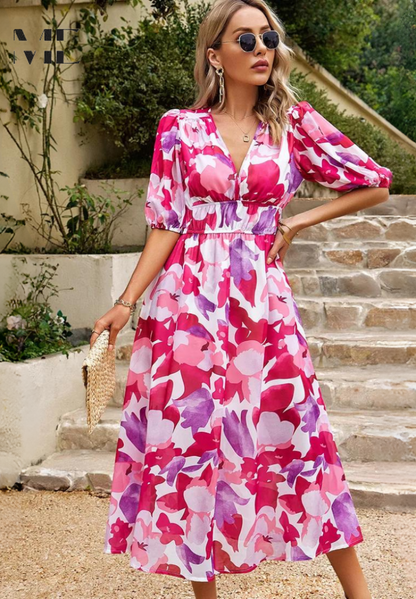 Celia – Vestido elegante satinado
