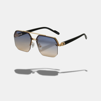 VISIONAIR EDGE – Gafas Geométricas Gold Luxe