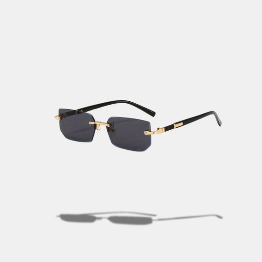 VISIONAIR FRAMELESS – Gafas Rectangulares de Estilo Minimal Gold