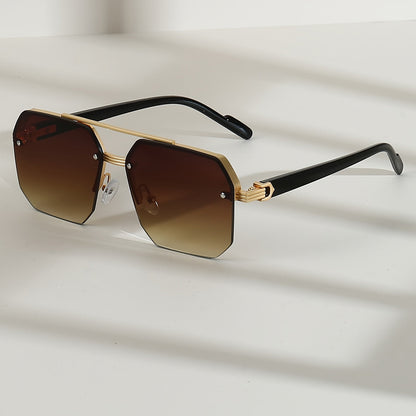 VISIONAIR EDGE – Gafas Geométricas Gold Luxe
