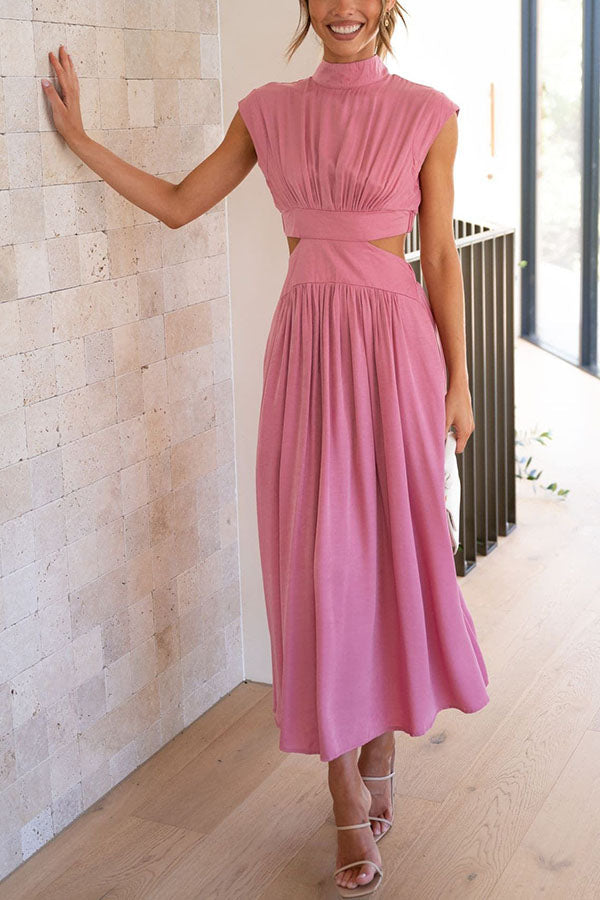 Lara – Vestido midi con bolsillos