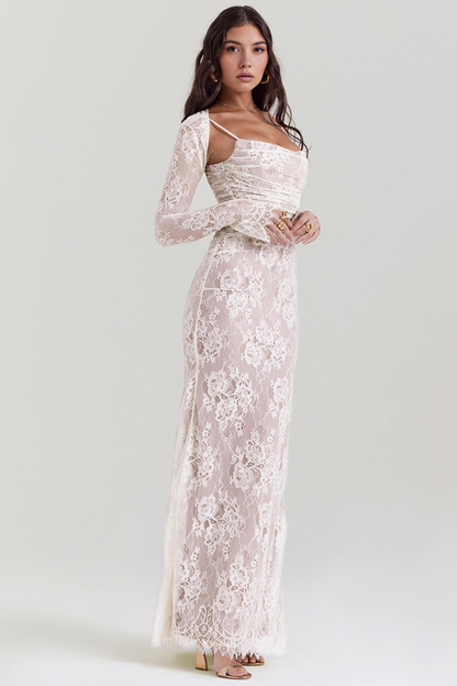 Vestido Largo  Celeste
