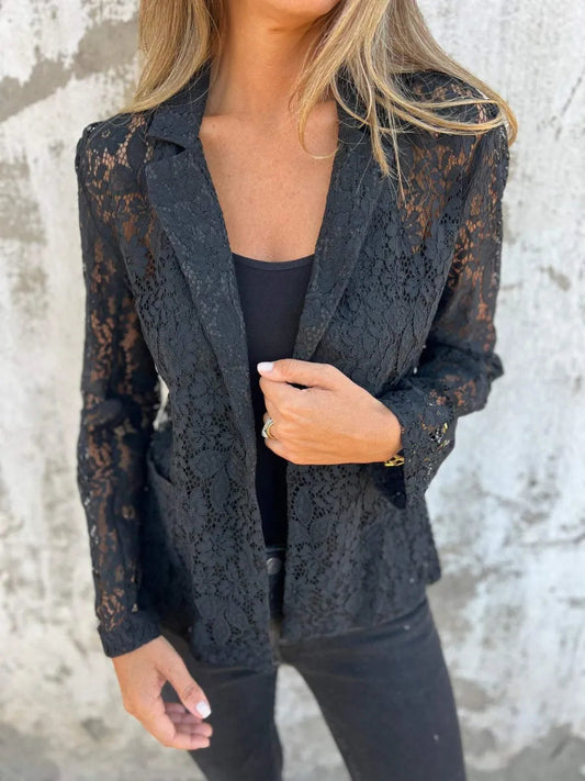 Blazer de encaje – Chaqueta ligera