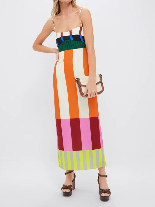 Elsa – Vestido largo multicolor